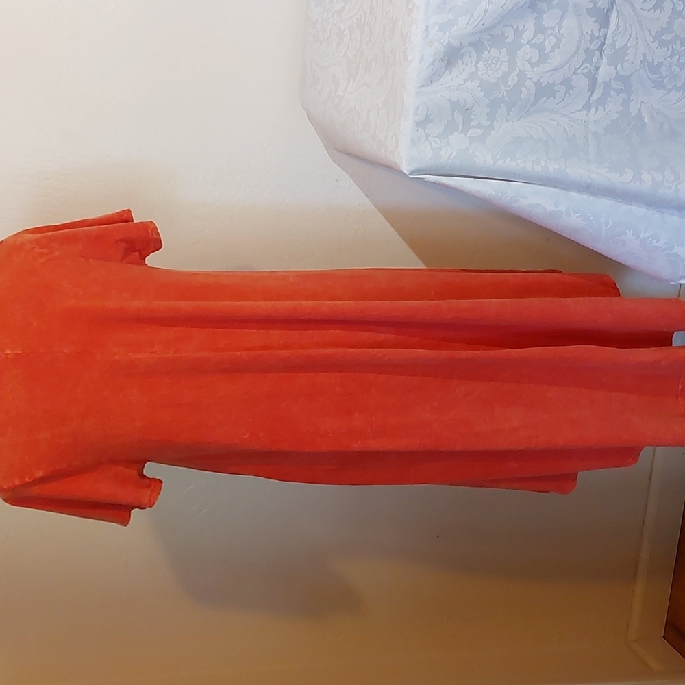 LULAROE a line, sleeveless dress. Dull orange. Size S. Pre-owned like new.